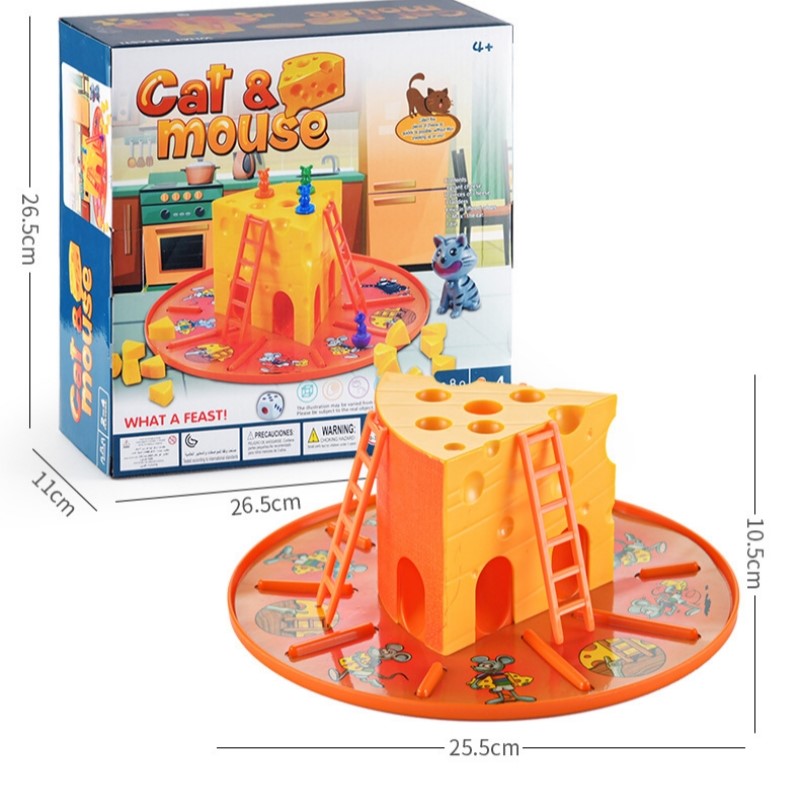 Board Game Jenga - Cat and Mouse - Cake Cheese