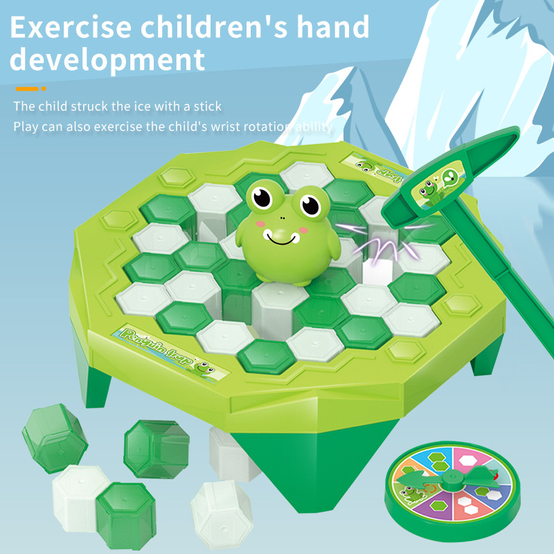 Board Game Jenga - Mini Ice Breaking Penguin Frog Trap