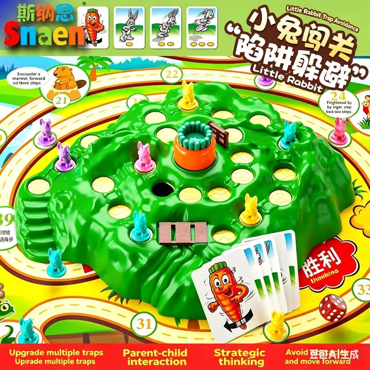 Hot Sale Fun Toy Rabbit Trap U - Board Game List 评论和价格