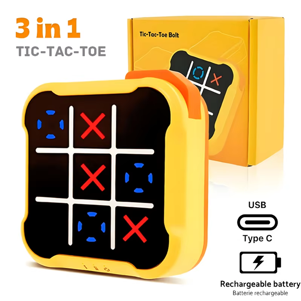 3in1 Electronic TIC-TAC-TOE Bo - Board Game English For Kids 评论和价格
