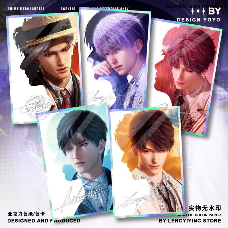 Acrylic Colored Paper Love and - Board Game Anime 评论和价格