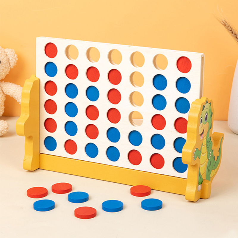 Wooden Connect 4 Classic Grid, - Board Game Jenga 评论和价格