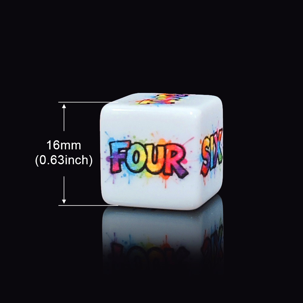 12Pcs 16MM Color Splash Englis - Board Game English For Kids 评论和价格