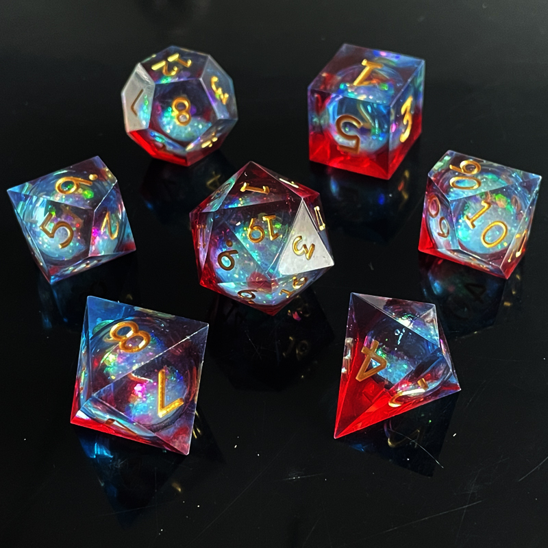 7pcs resin quicksand mixed col - Board Game List 评论和价格