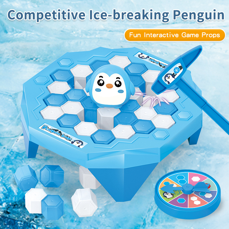 Mini Ice Breaking Penguin Frog - Board Game Jenga 评论和价格